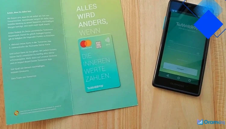 Tomorrow Visa Debitkarte, nachhaltig, gebührenfrei und ideal für Studierende und Schüler