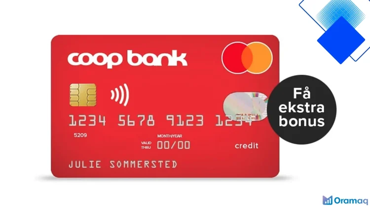 Coop Bank Mastercard kreditkort med op til 50.000 kr, 45 dages rentefri kredit og Coop-bonus