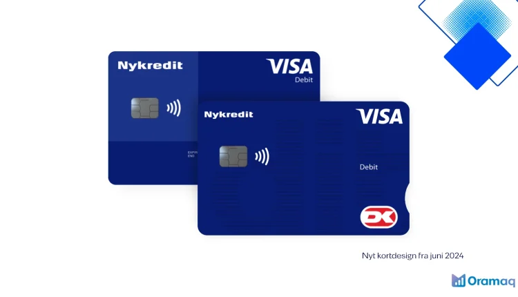 Visa/Dankort fra Nykredit, sikkert kontaktløst kort med Apple Pay og Google Pay