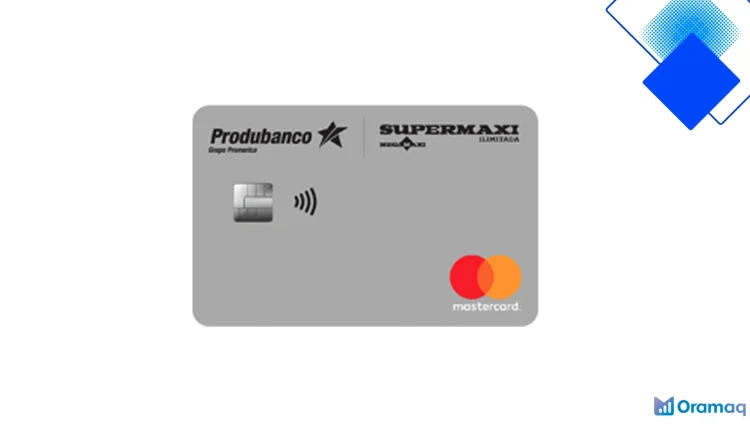 Tarjeta Mastercard Supermaxi Clásica de Produbanco, Maxidólares y pagos sin contacto para compras en Ecuador