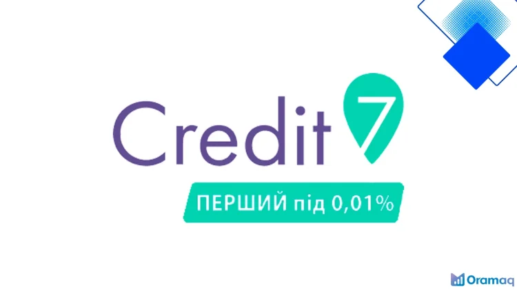 Швидкий кредит Credit7 на картку з миттєвим зарахуванням, перша позика під 0,01% до 15 000 грн